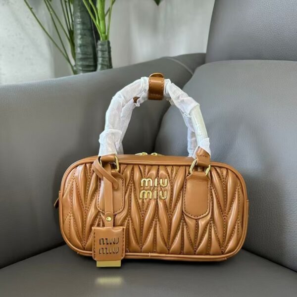 MIU MIU Crinkled Mini Square Bag