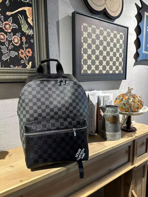 Louis Vuitton Embossed Checkerboard Backpack