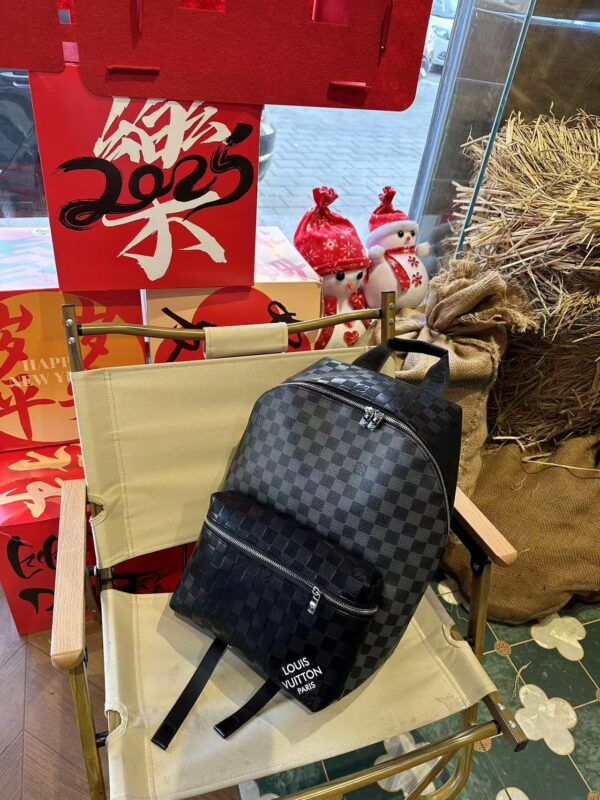 Louis Vuitton Embossed Checkerboard Backpack
