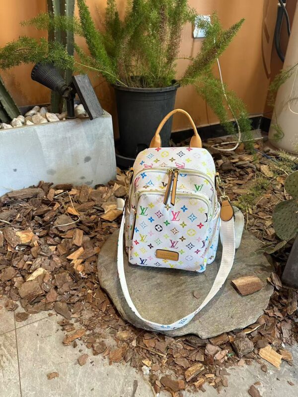 Louis Vuitton White Multicolor Backpack