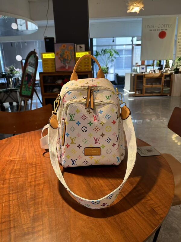Louis Vuitton White Multicolor Backpack